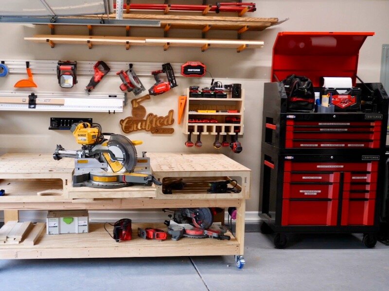 How To Build A DIY Drill Charging Station and 2x4 Workbench Base ...