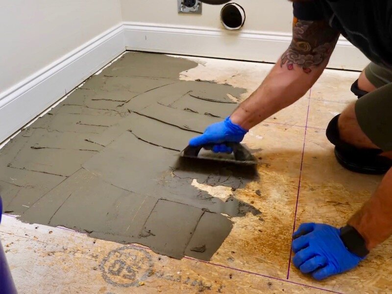 Installing Tile Floor For The First, How To Put Tiles On The Floor