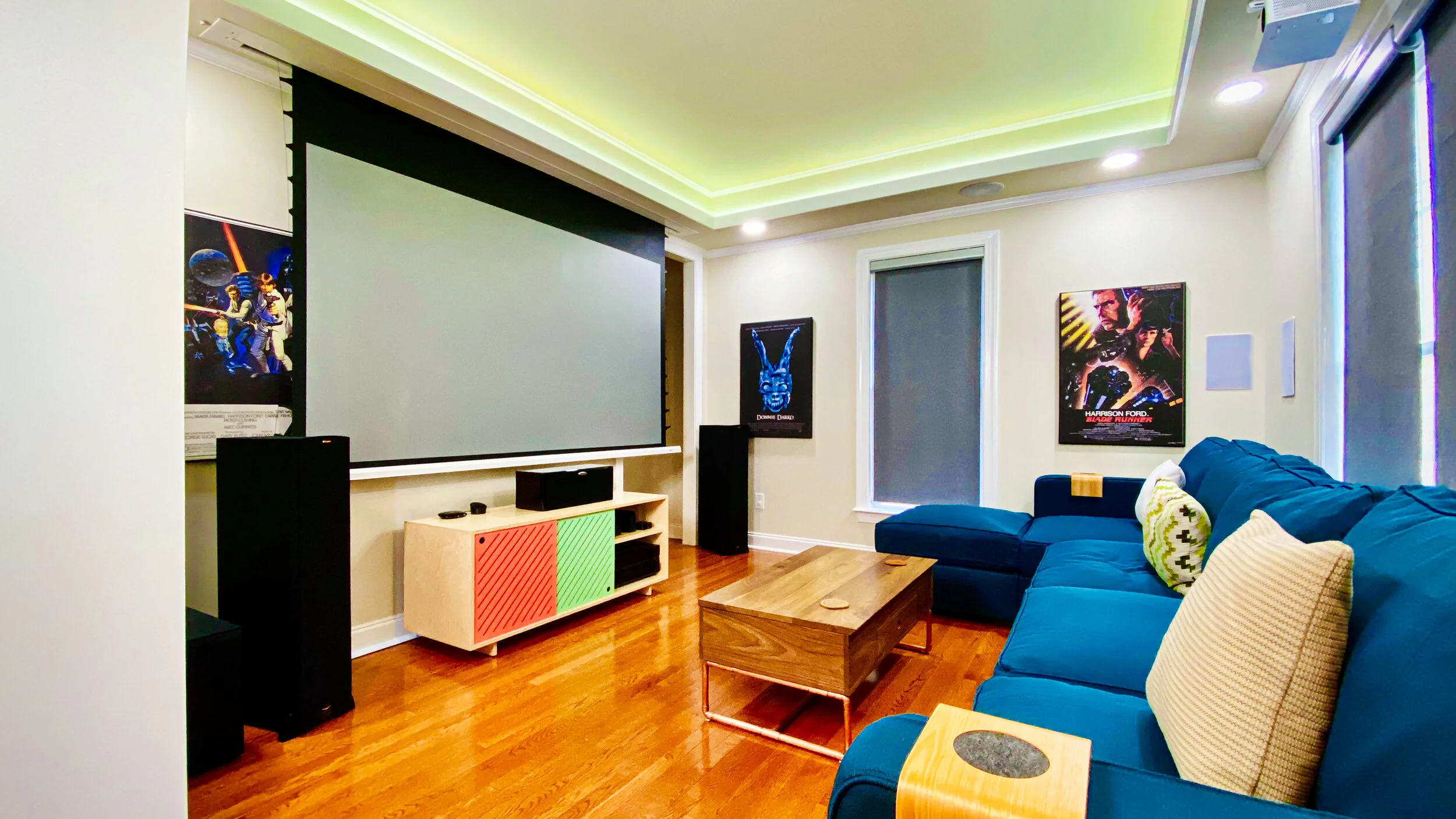 DIY 4K HOME THEATER MAKEOVER REMODEL // Smart &amp; Stealth Media Room
