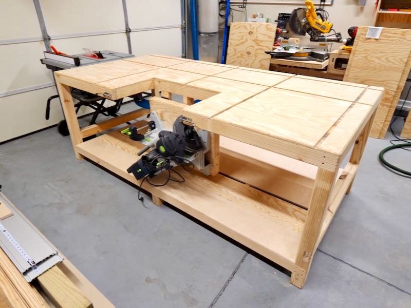 Table Saw Workbench Plan