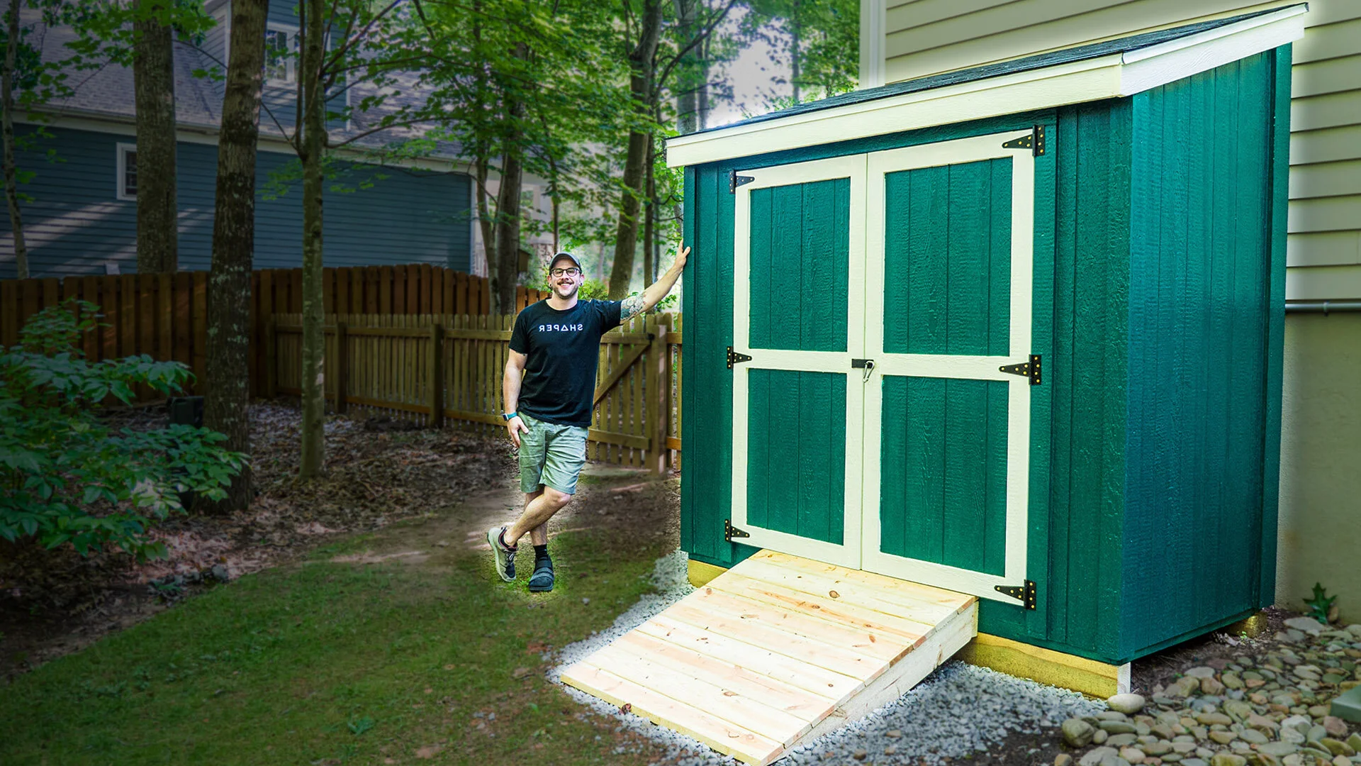 How To Build A Storage Shed Part 2 : Shed Roof, Shed Doors and Shed Ramp