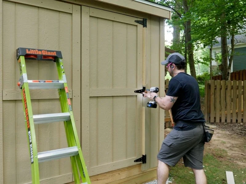How To Build A Storage Shed Part 2 Shed Roof, Shed Doors and Shed