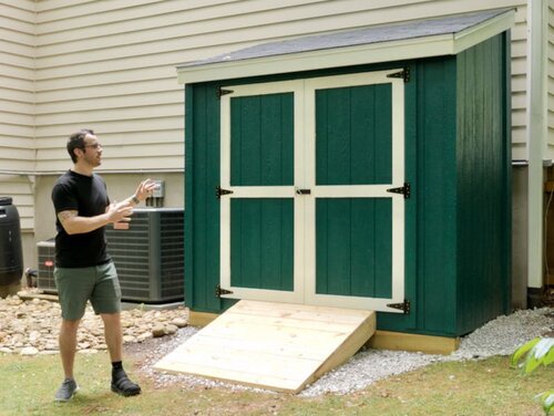 How To Build A Storage Shed Part 2 : Shed Roof, Shed Doors And Shed Ramp —  Crafted Workshop