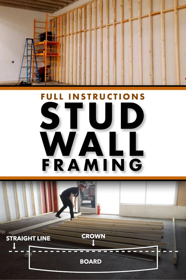 Building My Shop, Part 1 : Wood Stud Wall Framing, Door and Corner