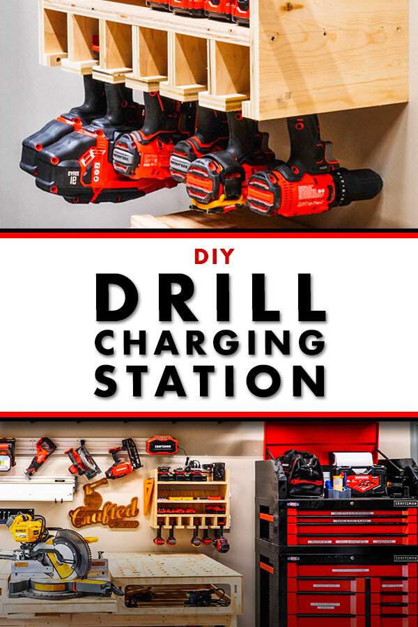 How To Build A Diy Drill Charging Station And 2x4 Workbench Base Crafted Work - Diy Wall Mounted Drill Charging Station