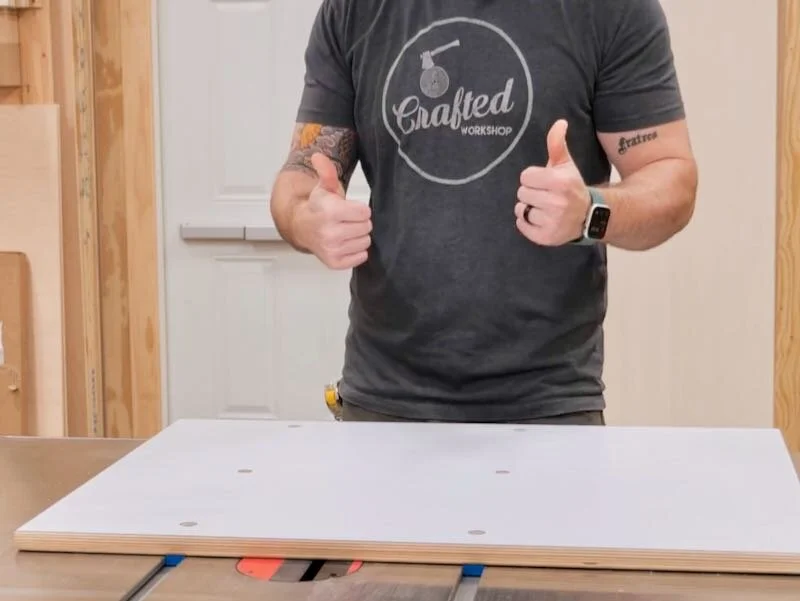 Creating the base of the cross cut sled