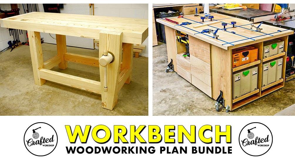 Workbench & Assembly / Outfeed Table Plan Bundle — Crafted Workshop