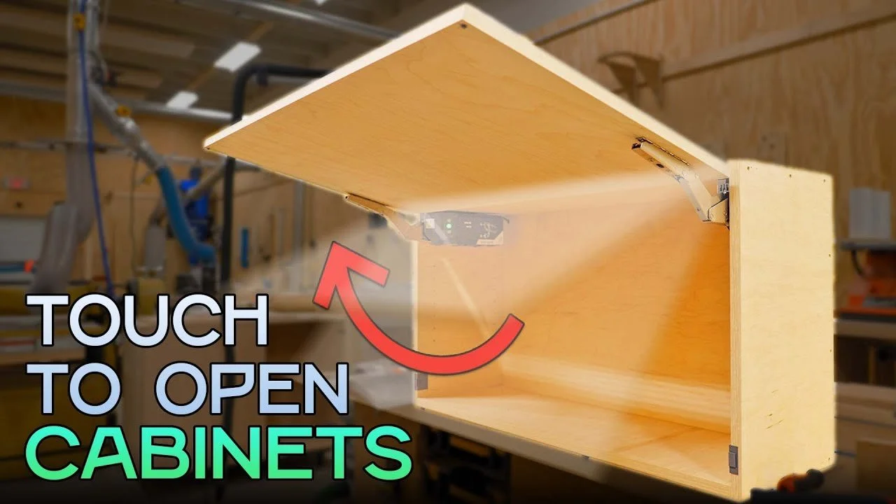Building Touch-To-Open Kitchen Cabinets with No Handles