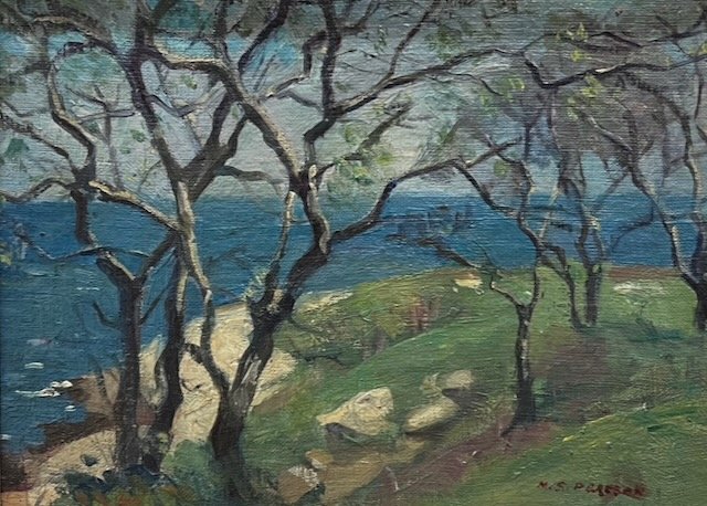 arguerite pearson, 9x12 inches, ocean from cliffs, oil:board 10280.jpeg