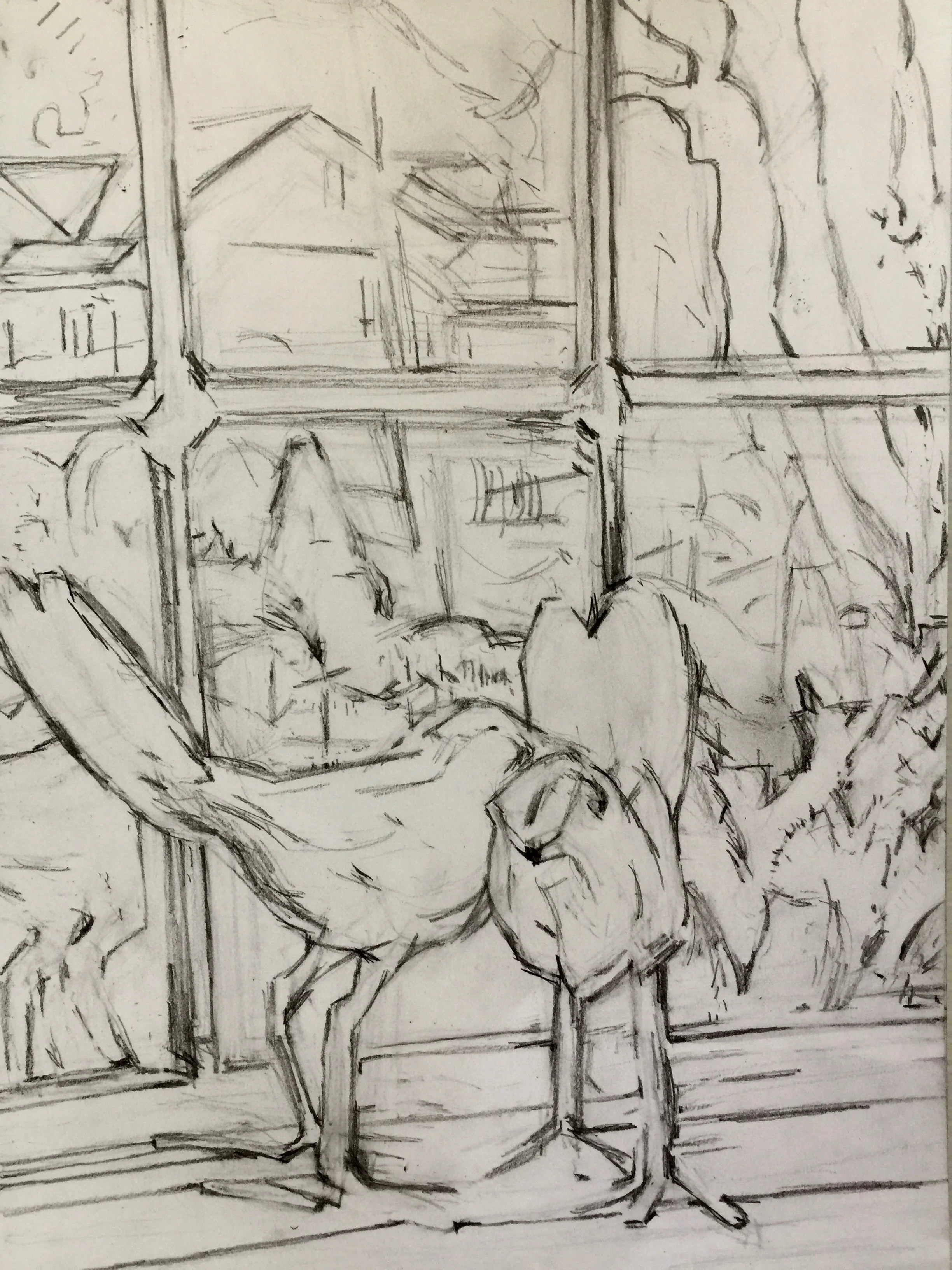 Lovebirds in the Window