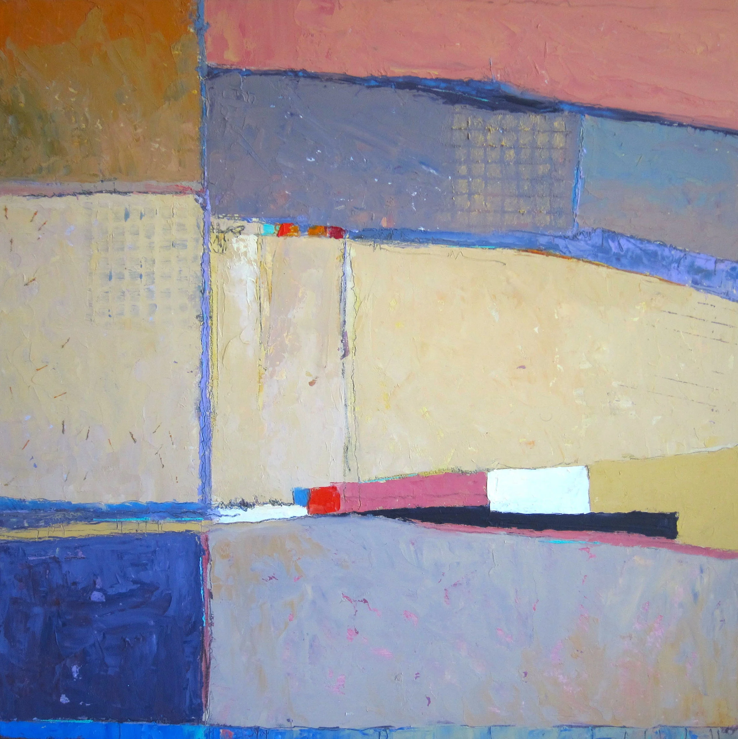 OFF THE GRID | 24”square, 2.75" deep, O/P, gallery wrap edge