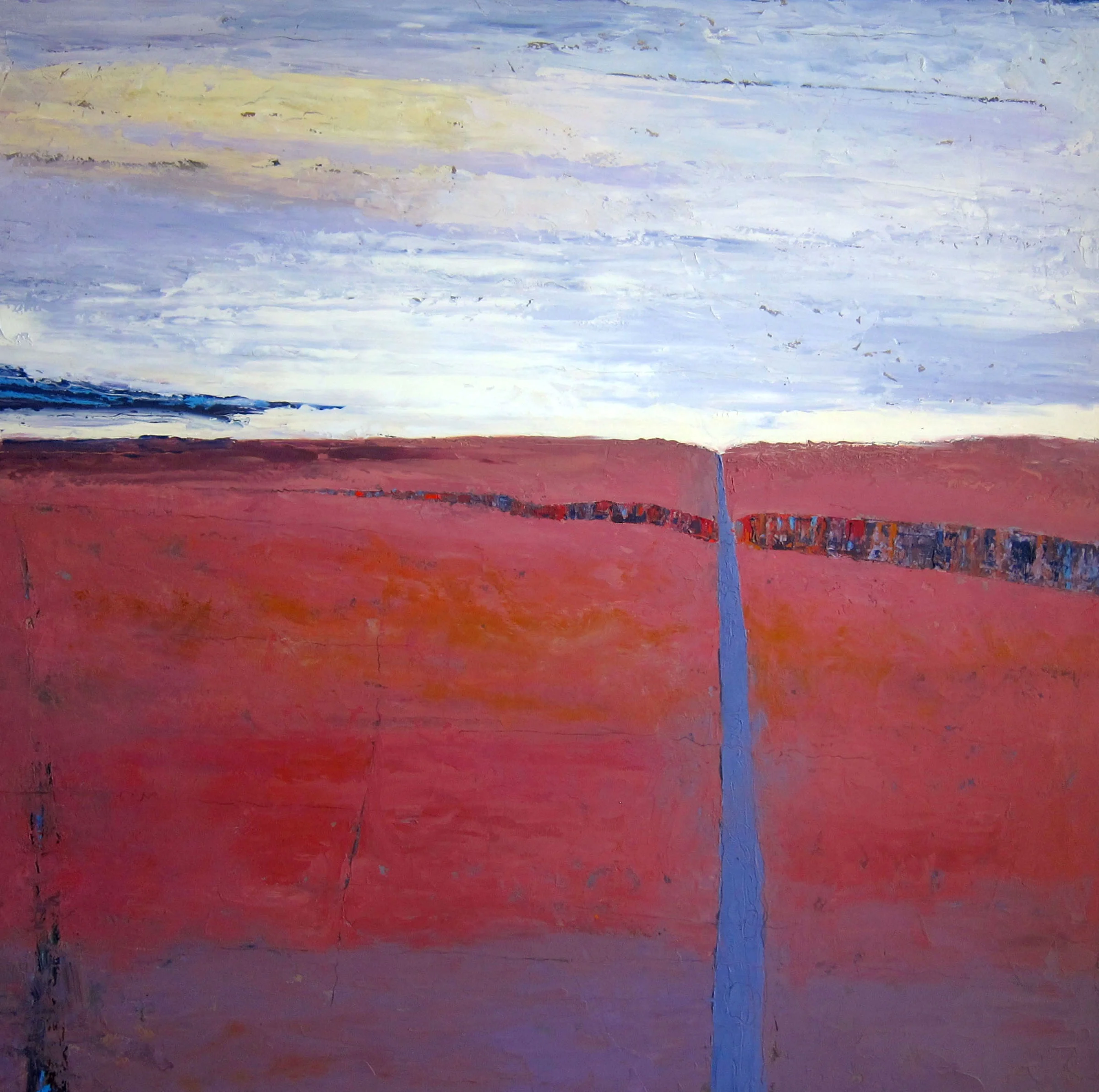 LONG WAY HOME | 36”square, 2.75" deep, O/P, gallery wrap edge