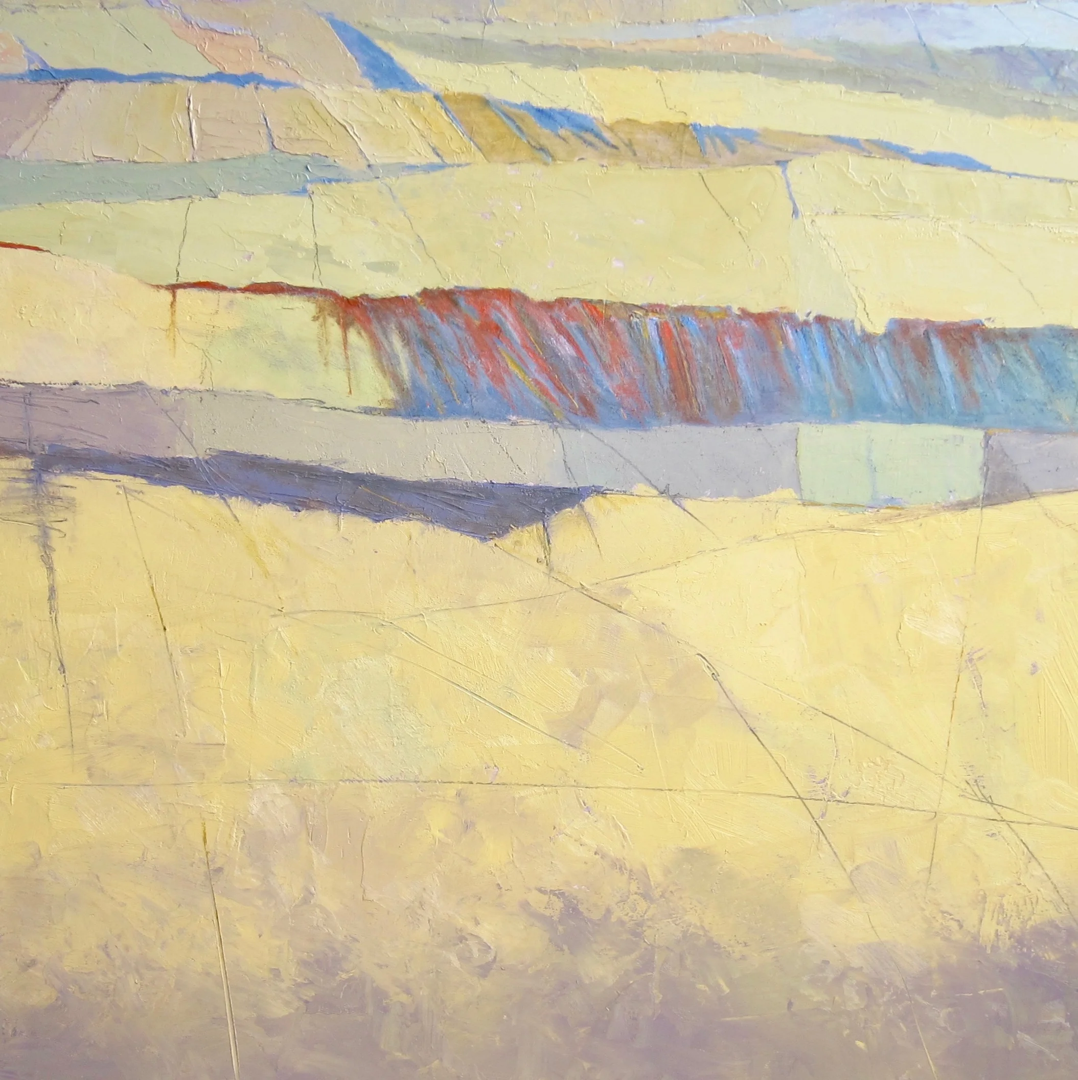 ALWAYS MOVING | 24”square, 2.75" deep, O/P, gallery wrap edge ON DISPLAY AT MUSEO GALLERY