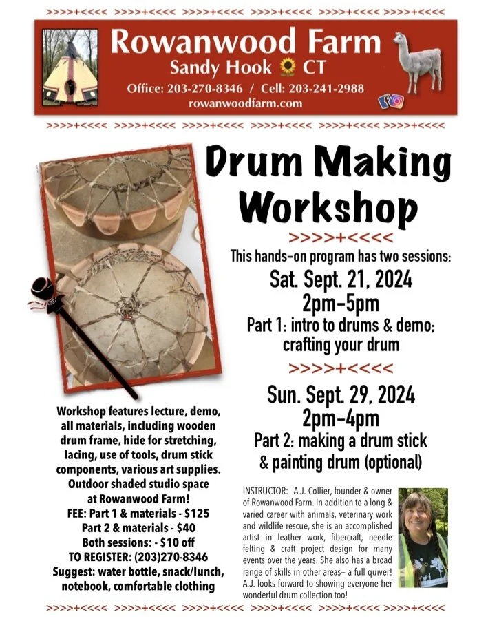 Drum Making Workshop at Rowanwood Farm