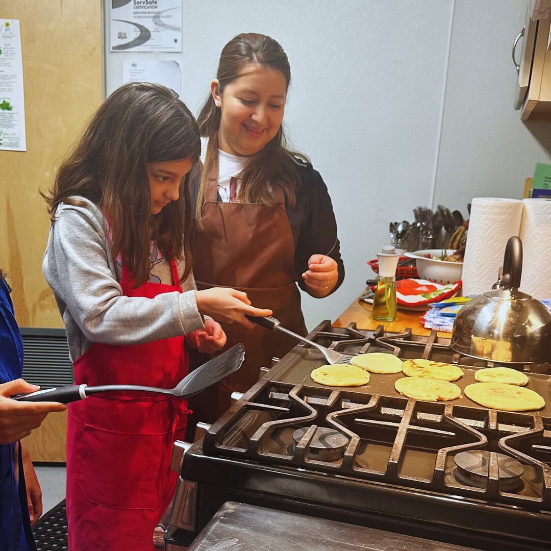 We invited family members of our youth participants to share their special recipes, and we were thrilled when Florian &amp; Zulmi&rsquo;s mom volunteered to demonstrate how to make Pupusas! With Chef Lidia and Chef Dania&rsquo;s guidance, youth fille