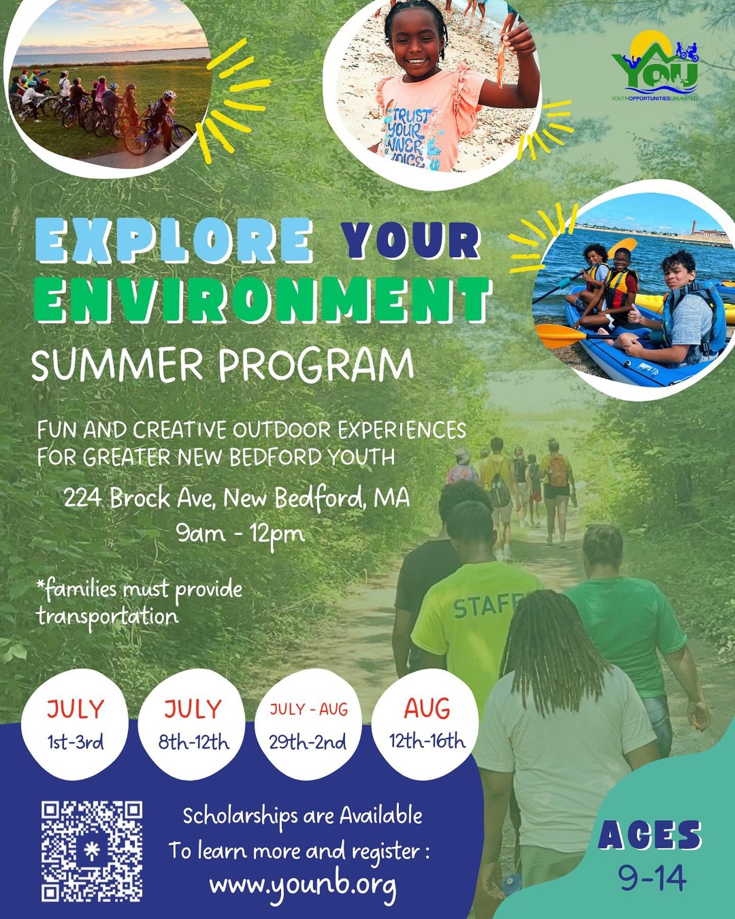 Summer is just around the corner! ☀️ Registration for our summer program is now open! Calling all Greater New Bedford youth aged 9-14 to join us for 4 weeks of biking adventures and exploring the great outdoors. To learn more and sign up today - clic
