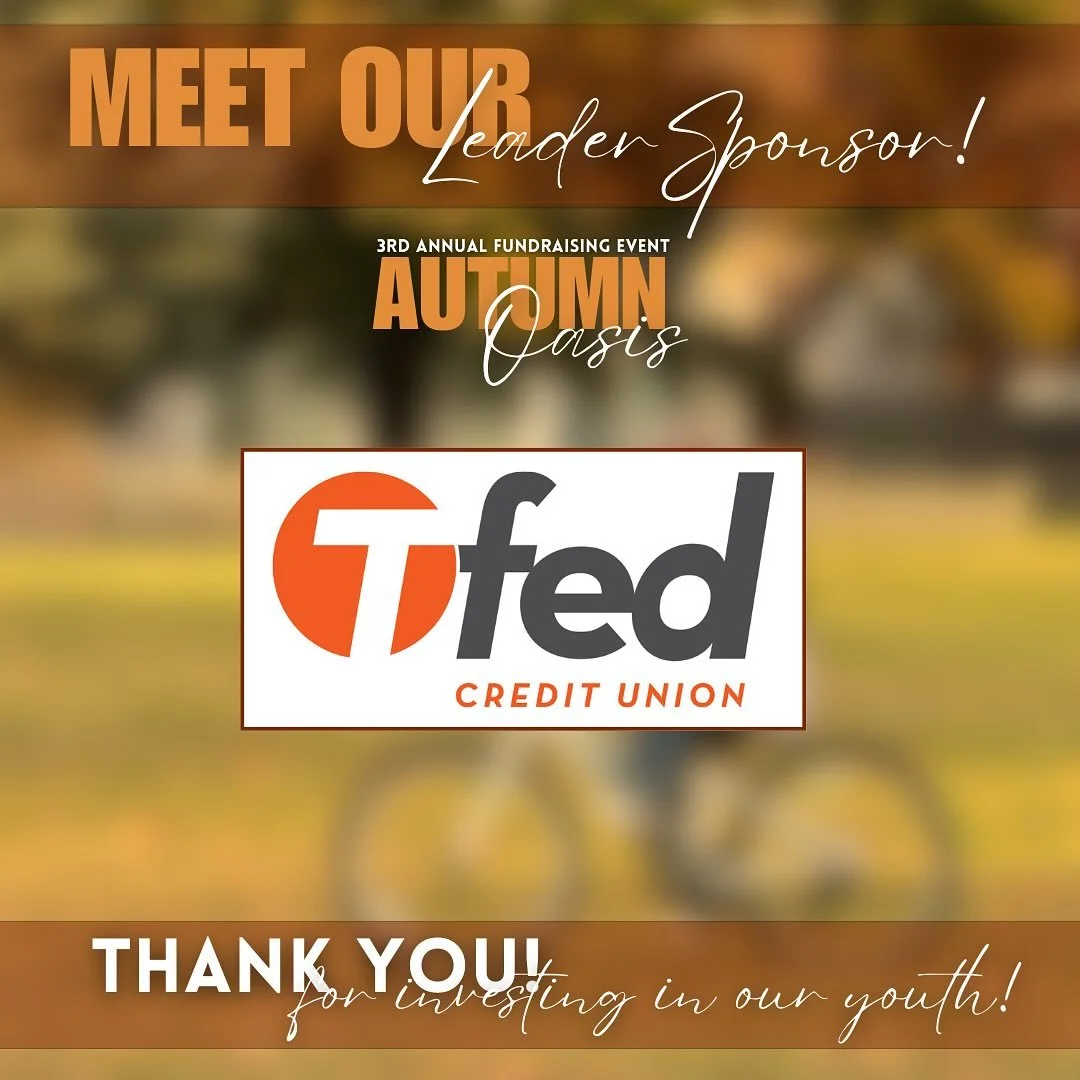 We want to give a huge shoutout to our Autumn Oasis Leader Sponsor, @tfedcu for their investment in our organization and the people we serve. Thank you so much!

🎟  Tickets are still on sale for Autumn Oasis! Don&rsquo;t miss your chance to experien