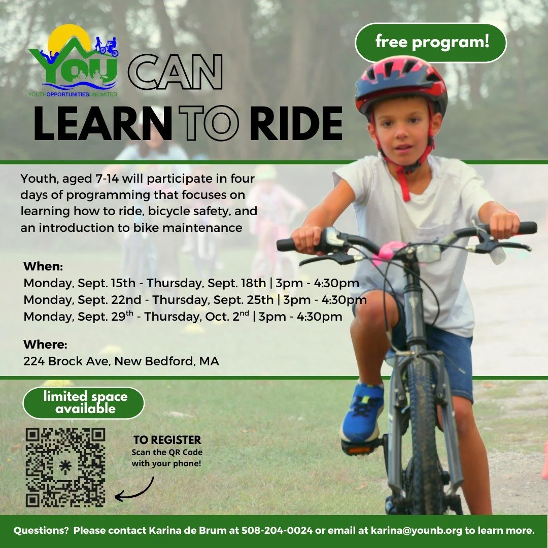 🚴&zwj;♀️ Ready to ride? 🚴&zwj;♂️
Our Learn to Ride program is back! Perfect for youth ages 7&ndash;14, this free program helps riders build confidence, learn bike safety, and pick up basic maintenance skills. 🌟

Spots fill up quickly&mdash;registe