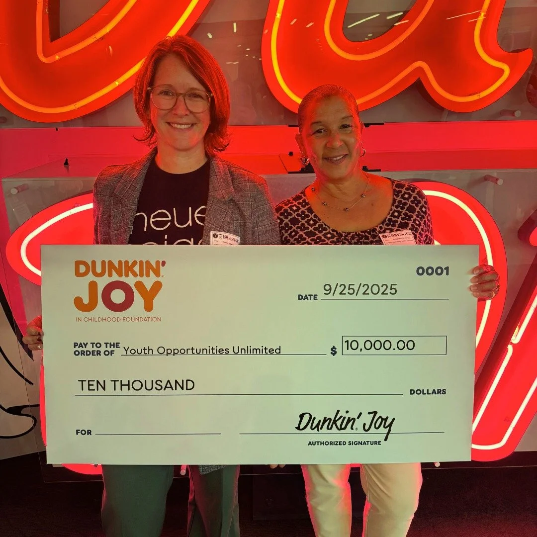 We had the honor to go to @dunkin Headquarters to receive the @joyinchildhood Regional Grant Award. These funds will be vital in providing high quality, one of a kind experiences for our youth in programming. 

Thank you Dunkin for your investment in
