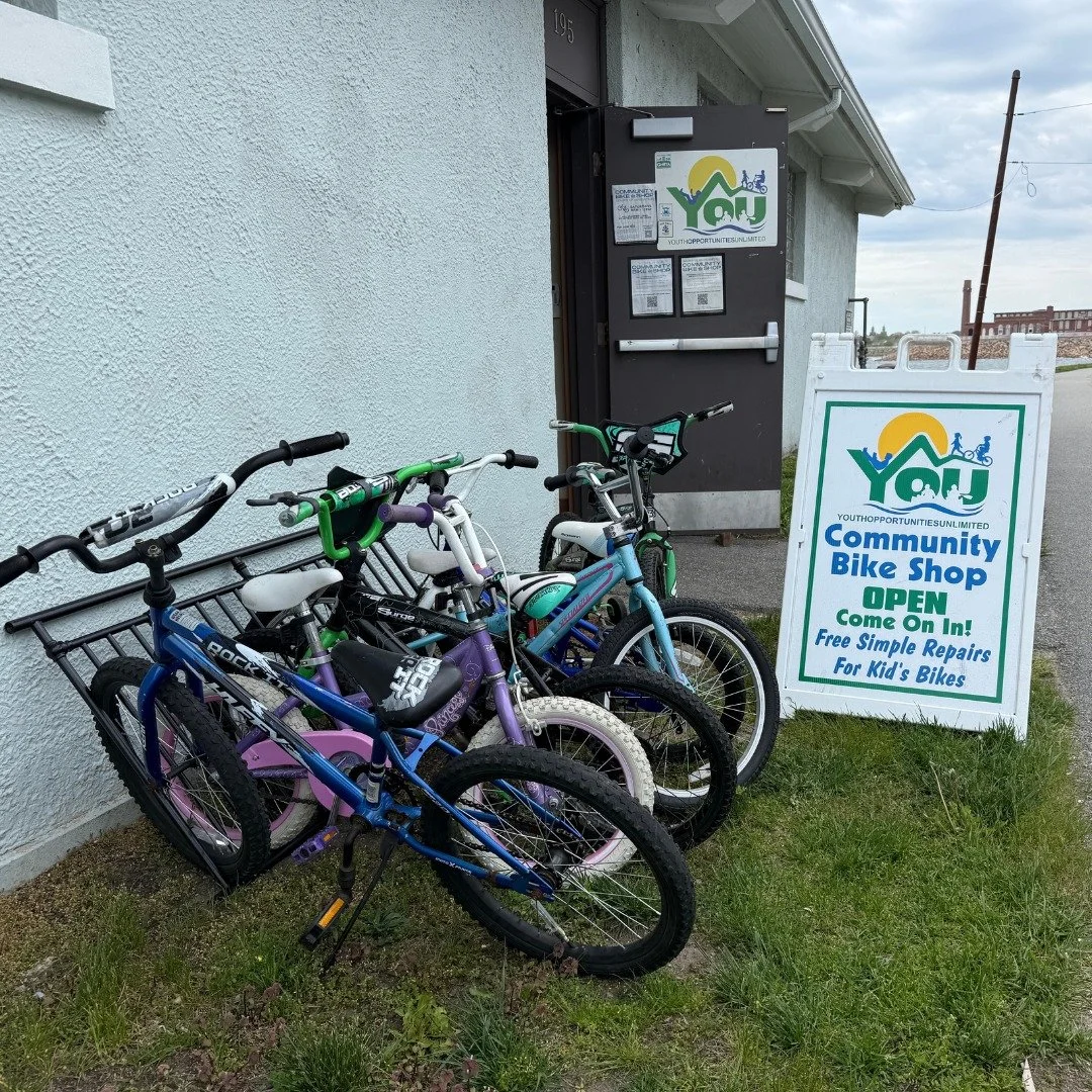 Did you know the Y.O.U. Community Bike Shop is now open on Wednesdays? 🚲

That means you have two chances each week to stop by! Bring your youth rider (and their bike) to learn basic bike repair with our team, or check out our selection of refurbish