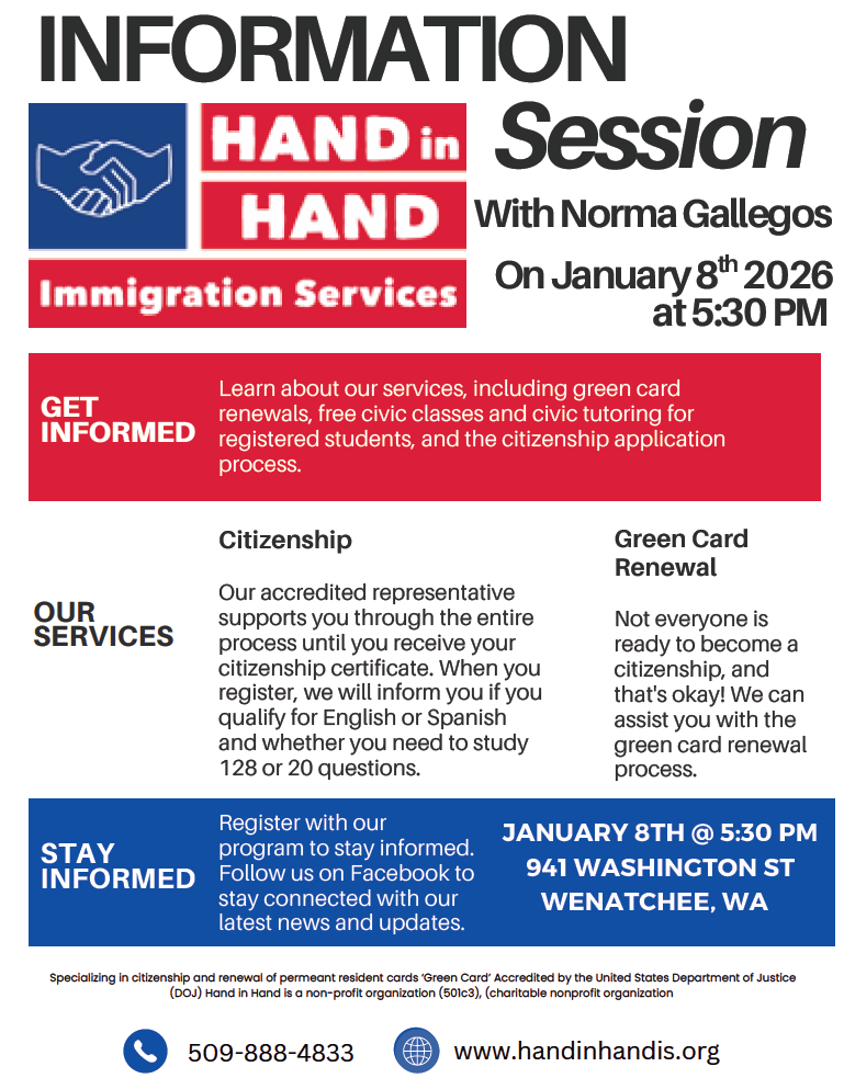 Hand in Hand Informational Session