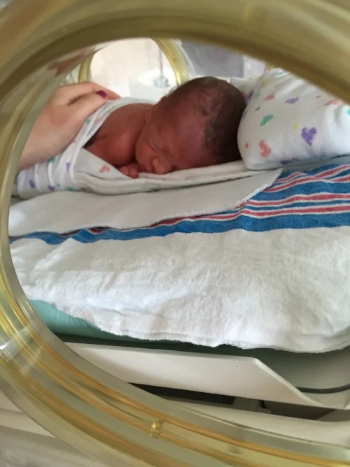 Grant of Grant’s Gifts just days after being born.