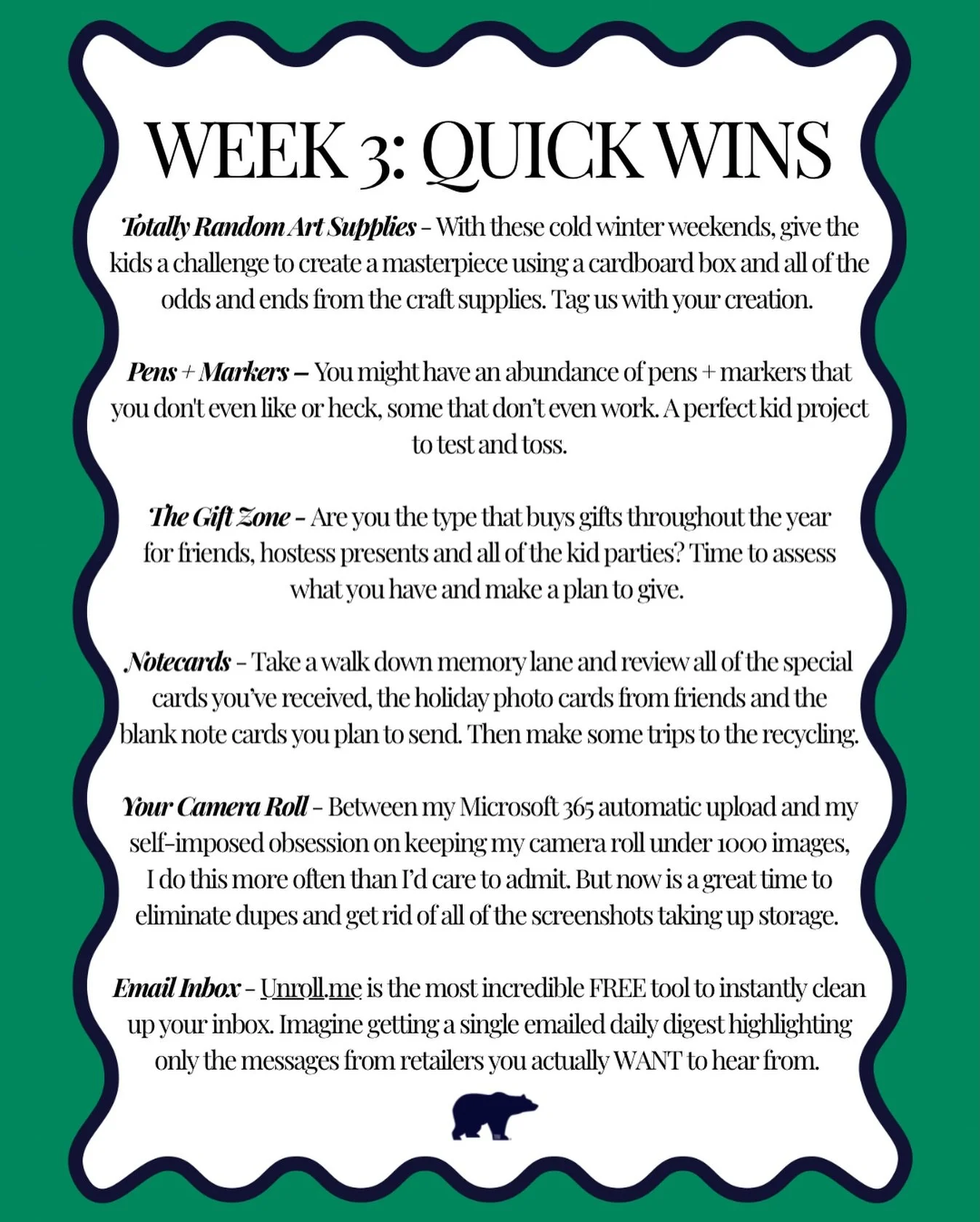 Breaking up the sea of CREAM and CRIMSON on your feed today&hellip;but oh my goodness, our Hoosiers are national CHAMPIONS! 🏈 

This week&rsquo;s decluttering categories are fun ones - dried up craft supplies, all of the random gift items you&rsquo;