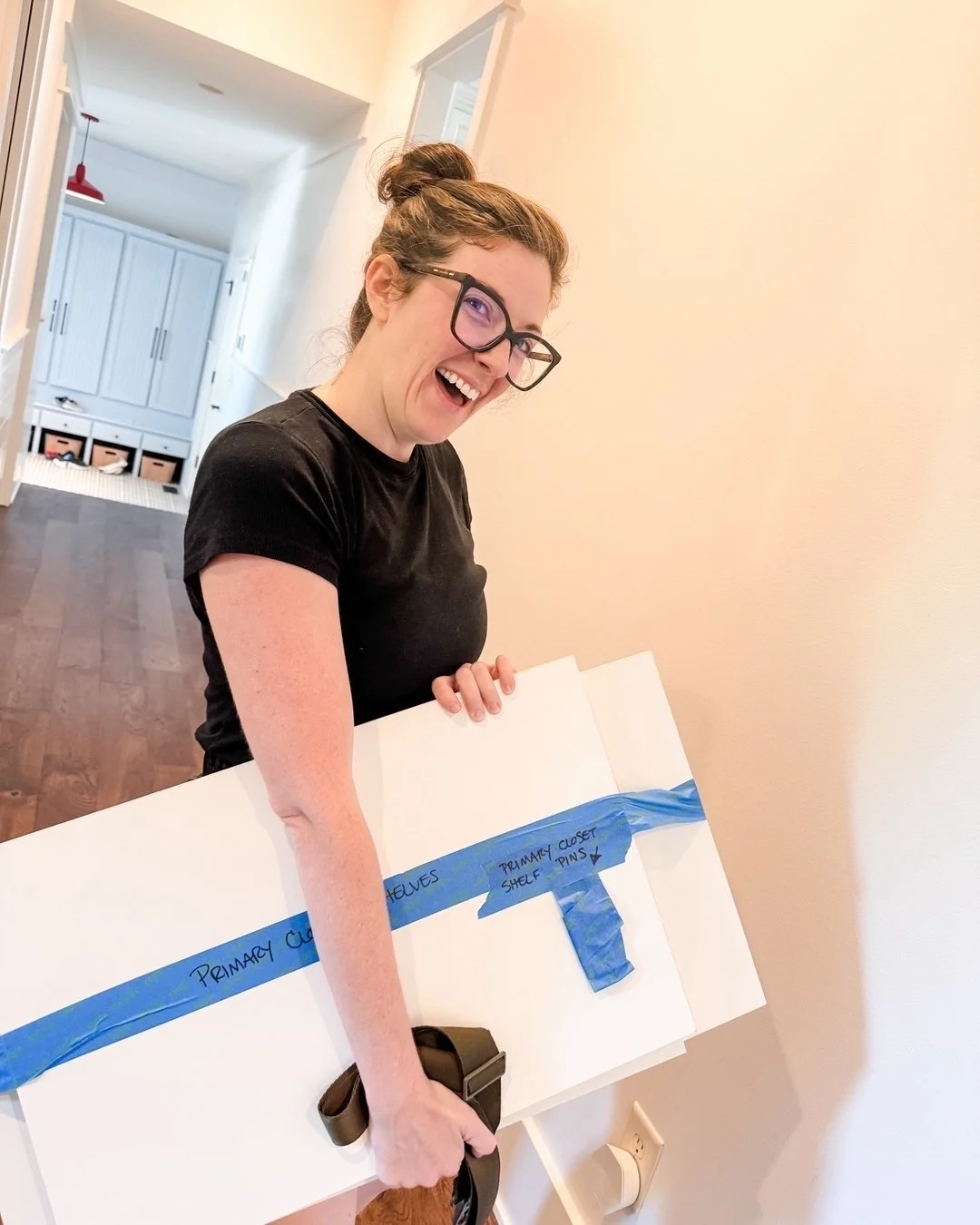 Here&rsquo;s a couple of super helpful tips when it comes to adjustable shelves:

1) ADJUST them (ha!) so that they work to store your belongings. It is amazing what can happen when you take the time to make a small change like this in your space. 
2