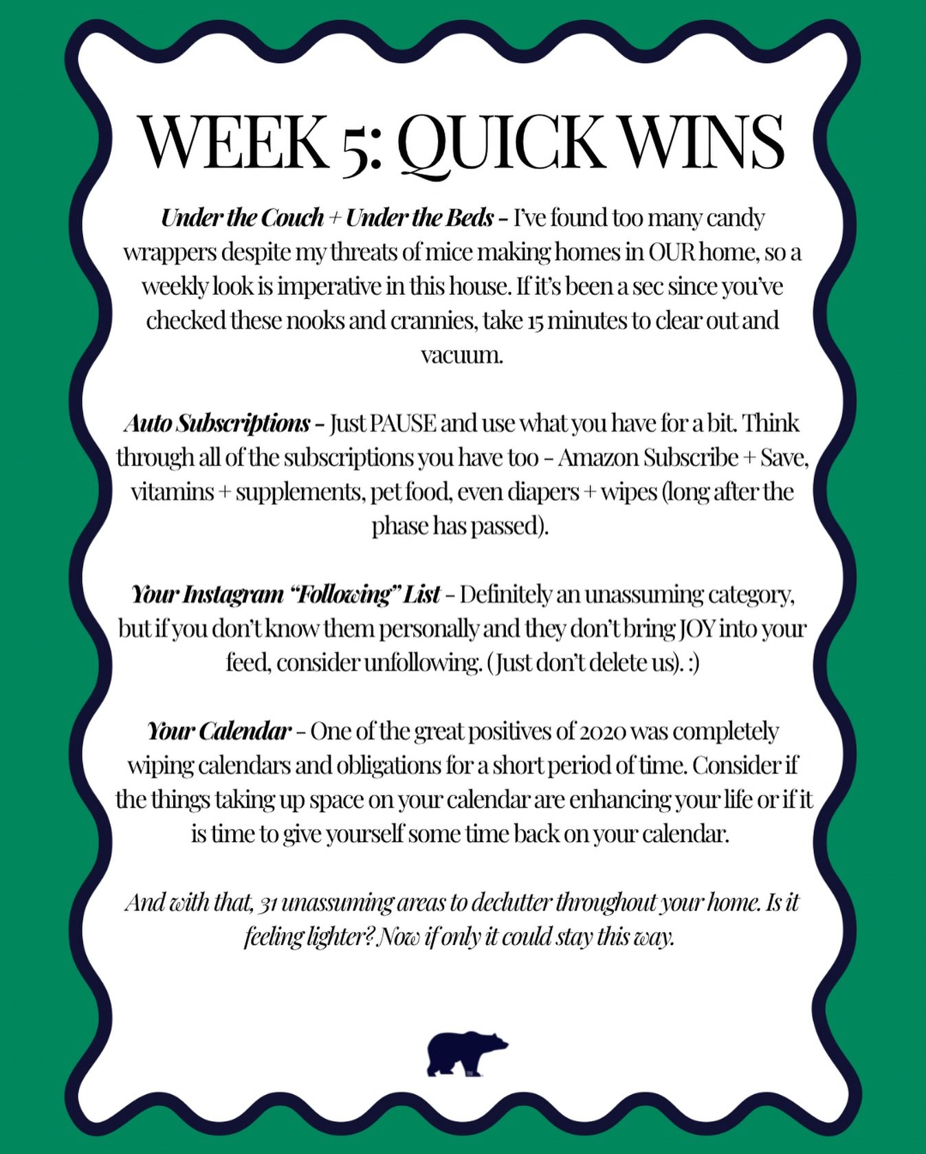 Our final areas of unassuming clutter include pausing subscriptions (and donating excess to local groups like @exodus_refugee, @coburn place and @wheelermission), utilizing @unrollme to quickly declutter your inbox and taking a moment to assess the a