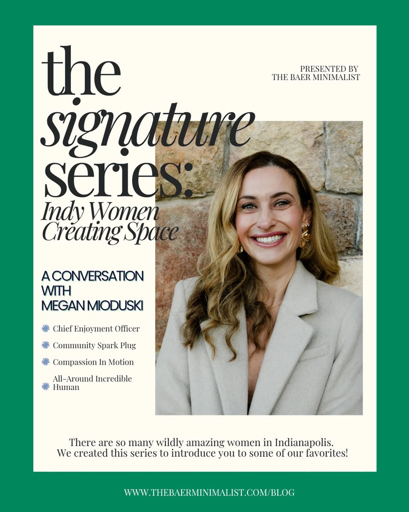 Several years ago, I was wrapping up my time volunteering with Women for Riley when I crossed paths with incoming member, Megan Mioduski. Her infectious smile and contagious hype-girl energy had me confident that she would do incredible things in the