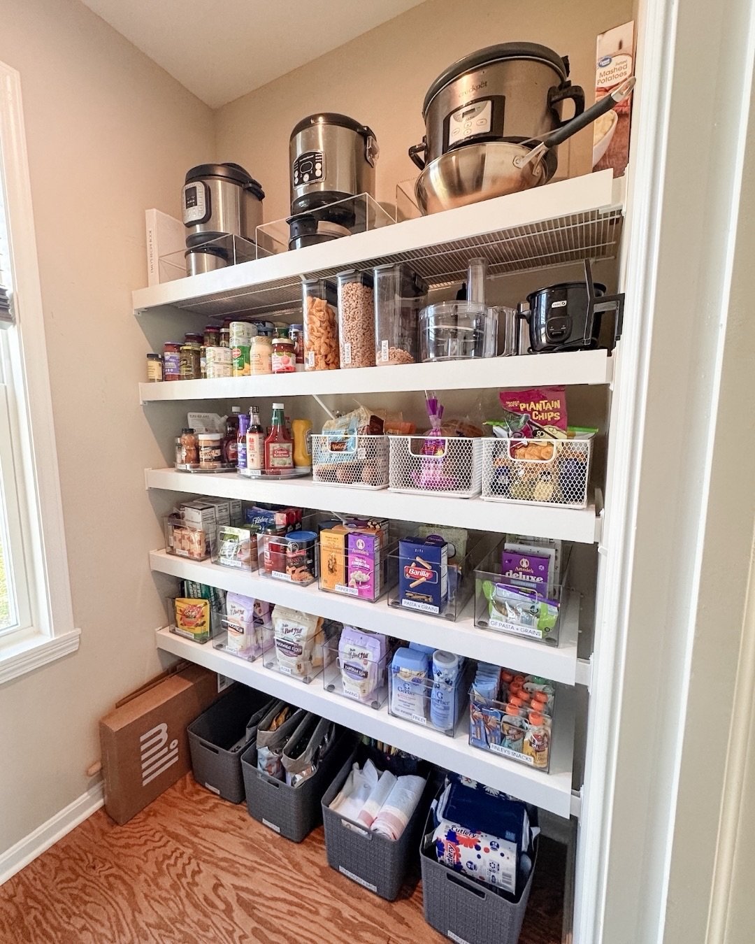 In all our years of organizing, we&rsquo;ve never heard a client say they love wire shelving.

And yet, it is standard in so many closets and pantries. So imagine our client&rsquo;s delight when we told them we didn&rsquo;t have to tear out all of th