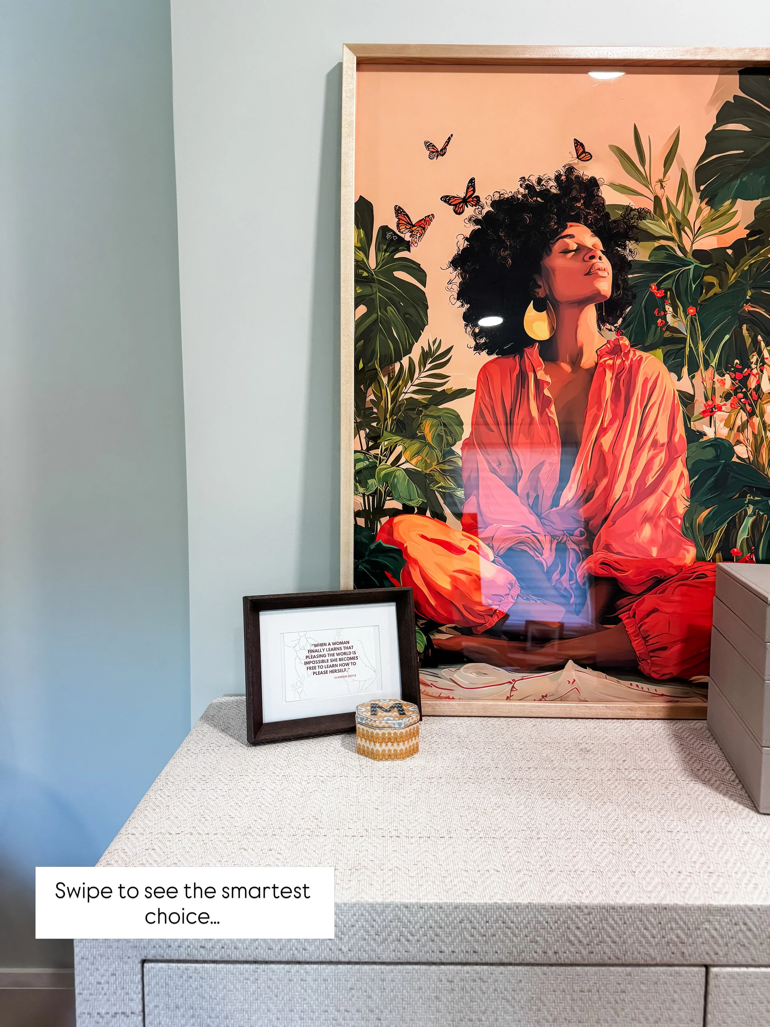 When you have a beautiful piece of furniture (in this case, a linen dresser), it can be a wise choice to protect the top. And glass isn&rsquo;t the only option. 

Our custom cut liners come in a thin, clear version that works beautifully as a topper 