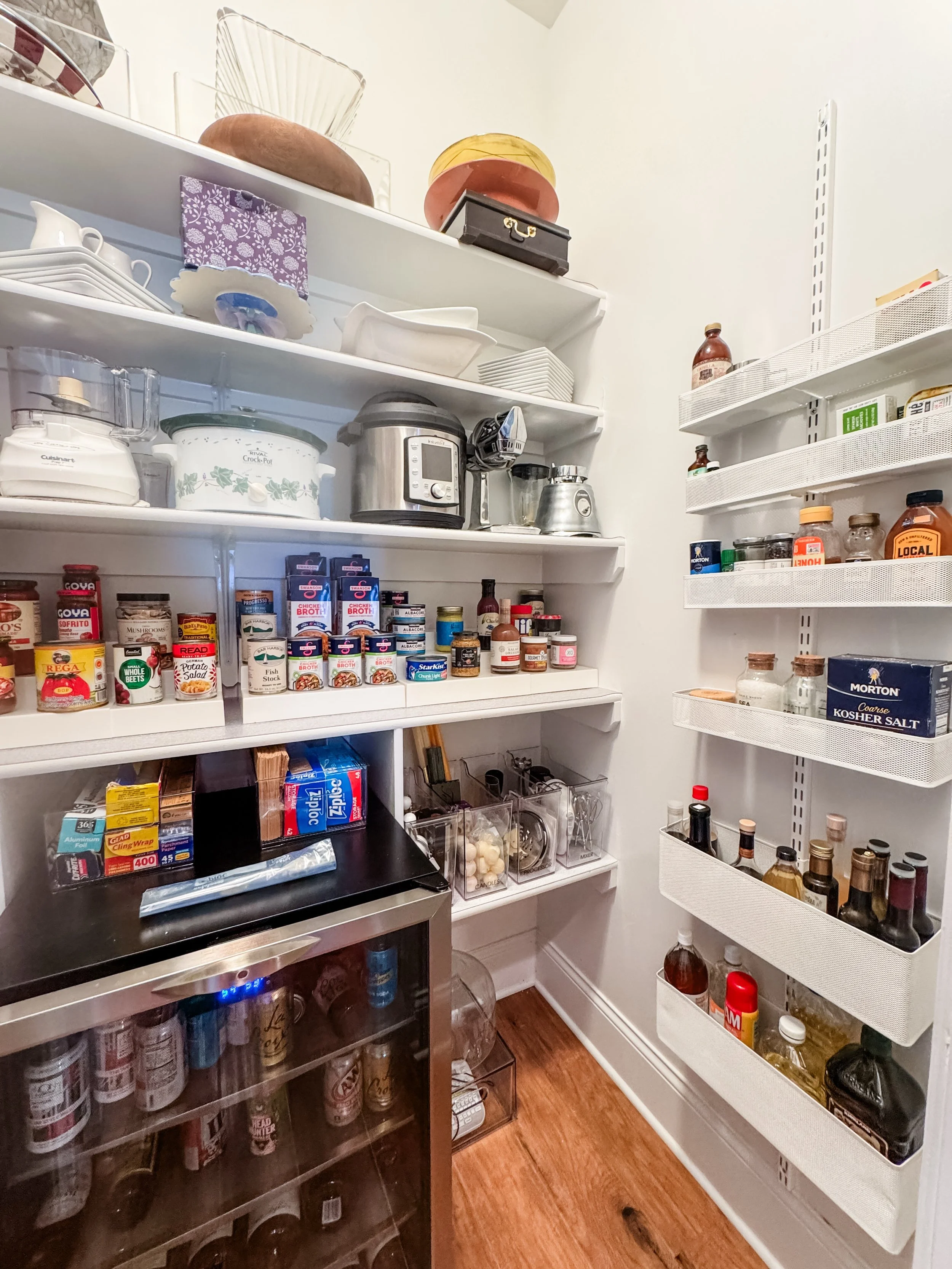 While the &ldquo;bones&rdquo; of this pantry stayed the same, we reimagined how everything could fit just so. 🦴 

And wow&hellip;what a transformation!! Now our client is ready for all of the holiday hosting coming her way!