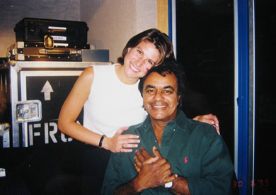 With Johnny Mathis