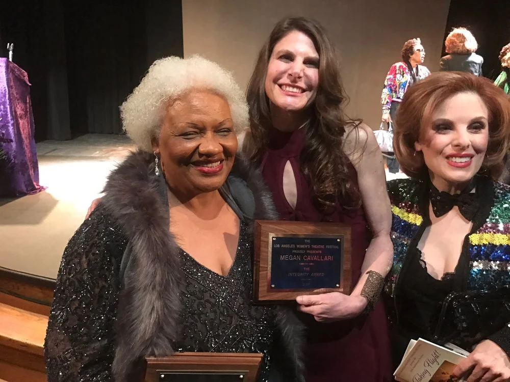 Megan with fellow award recipient Barbara Morrison