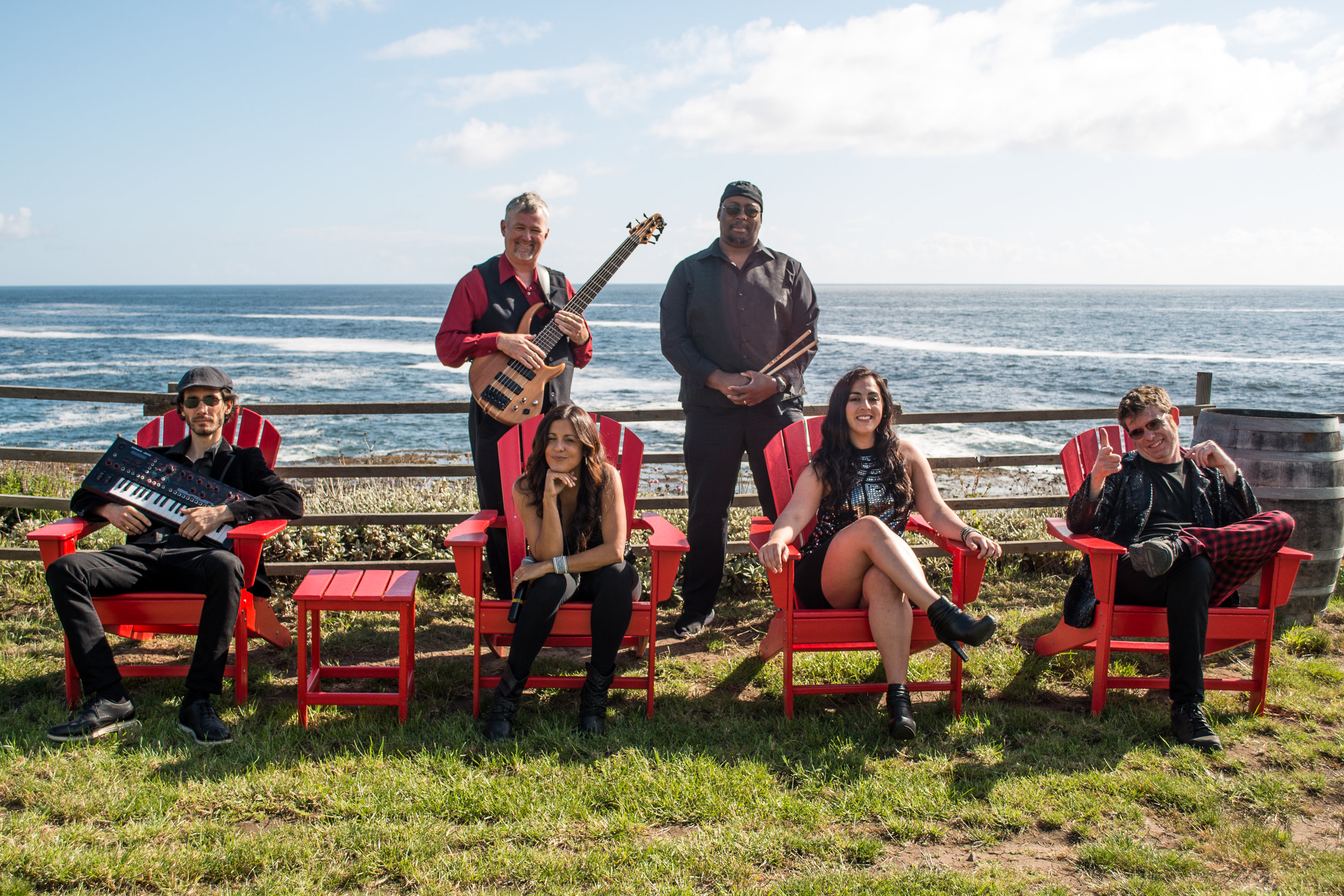 The Peelers Promotional Photo Session at Pacific Star Winery, Fort Bragg, California
