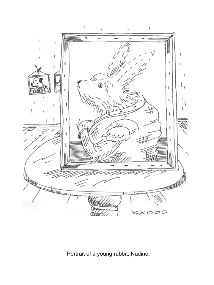 Portrait of a young rabbit, Nadine