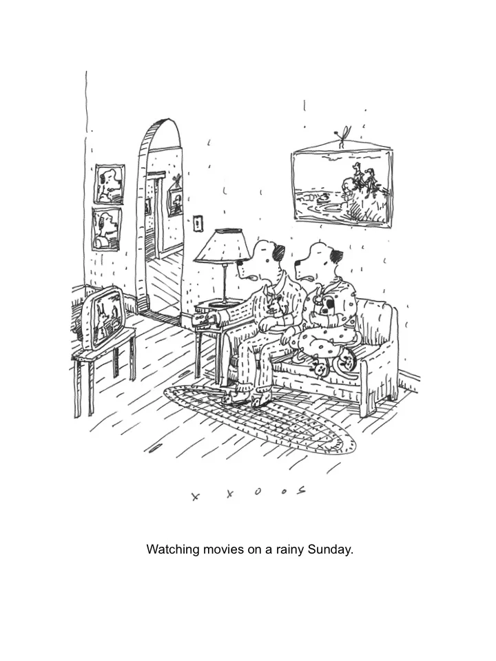 Watching movies on a rainy Sunday