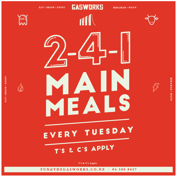 Gasworks 2 for 1 Meals