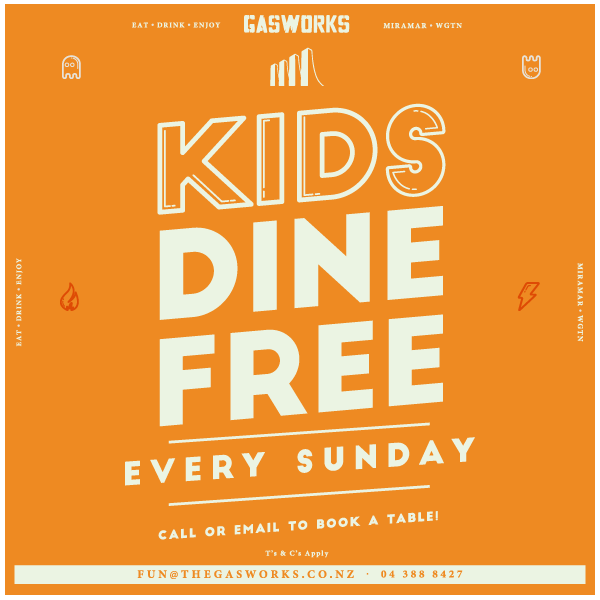 Gasworks Kids Dine Free