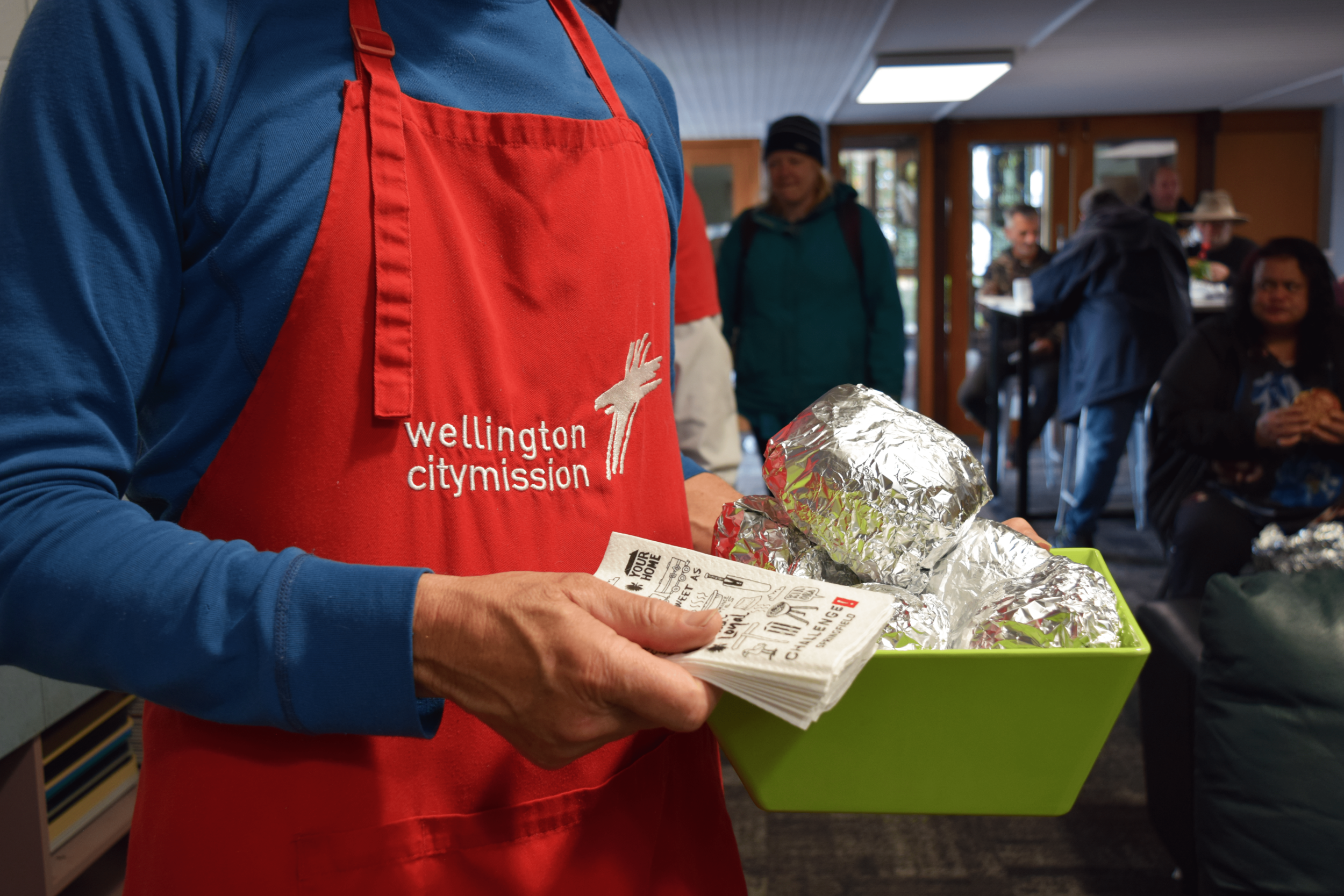 Feeding City Mission with Burgers During VWOAP