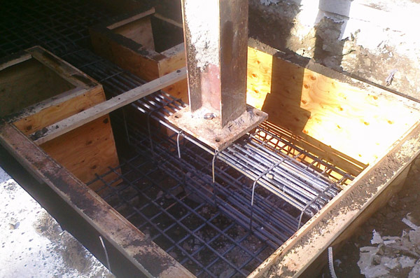 New Pile Cap Installed