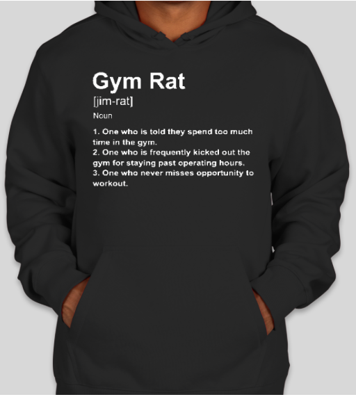 Gym Rat Definition Hoodie Black — GrindHouse B.S.D