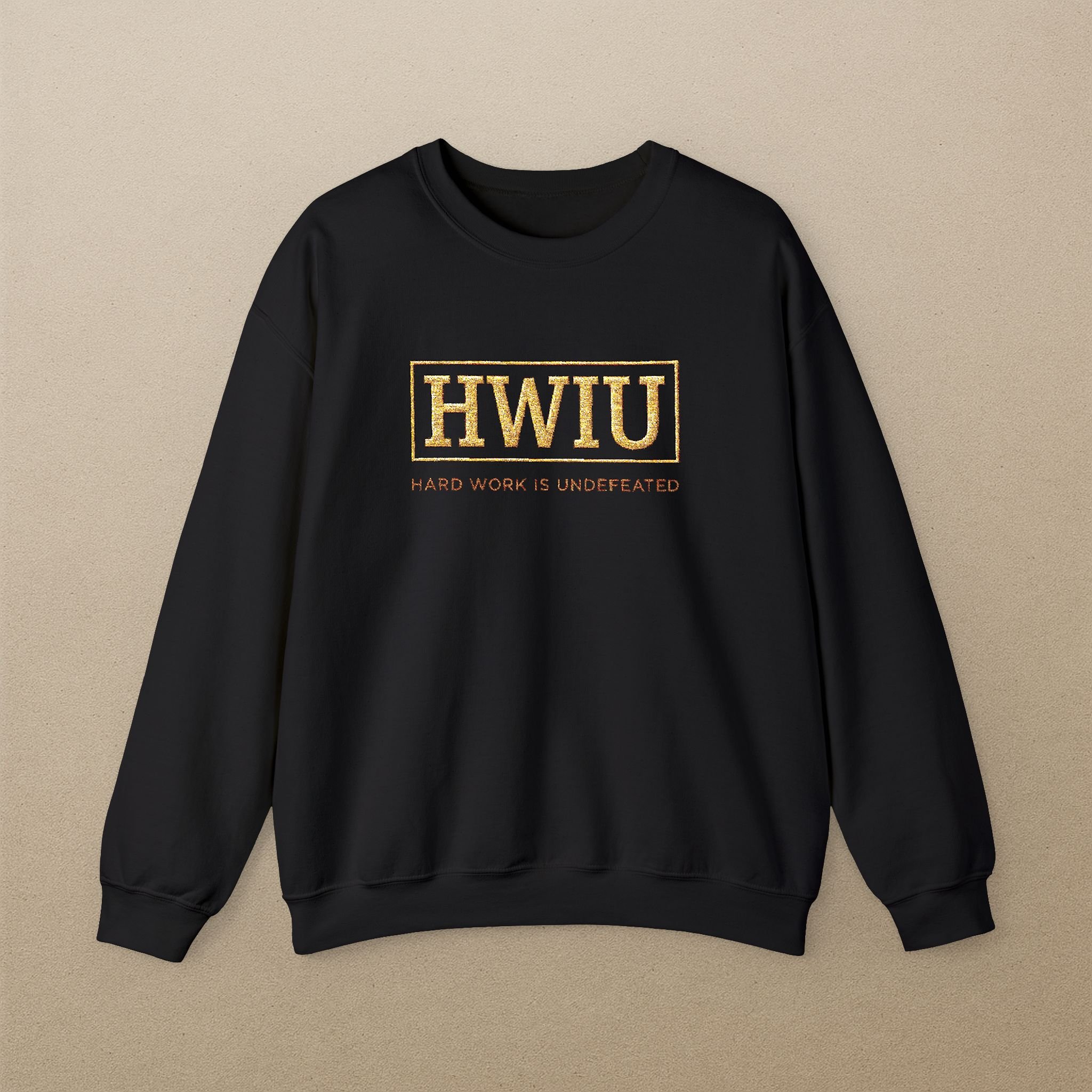 Athletic Monogram Heavy Sweatshirt 'HWIU' - Minimalist Luxury Motivation | Unisex Crewneck