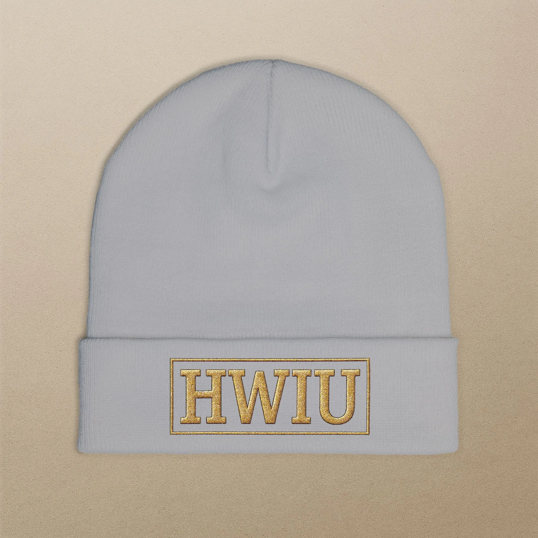 “HWIU” (Hard Work Is Undefeated) Beanie Embroidered Hat