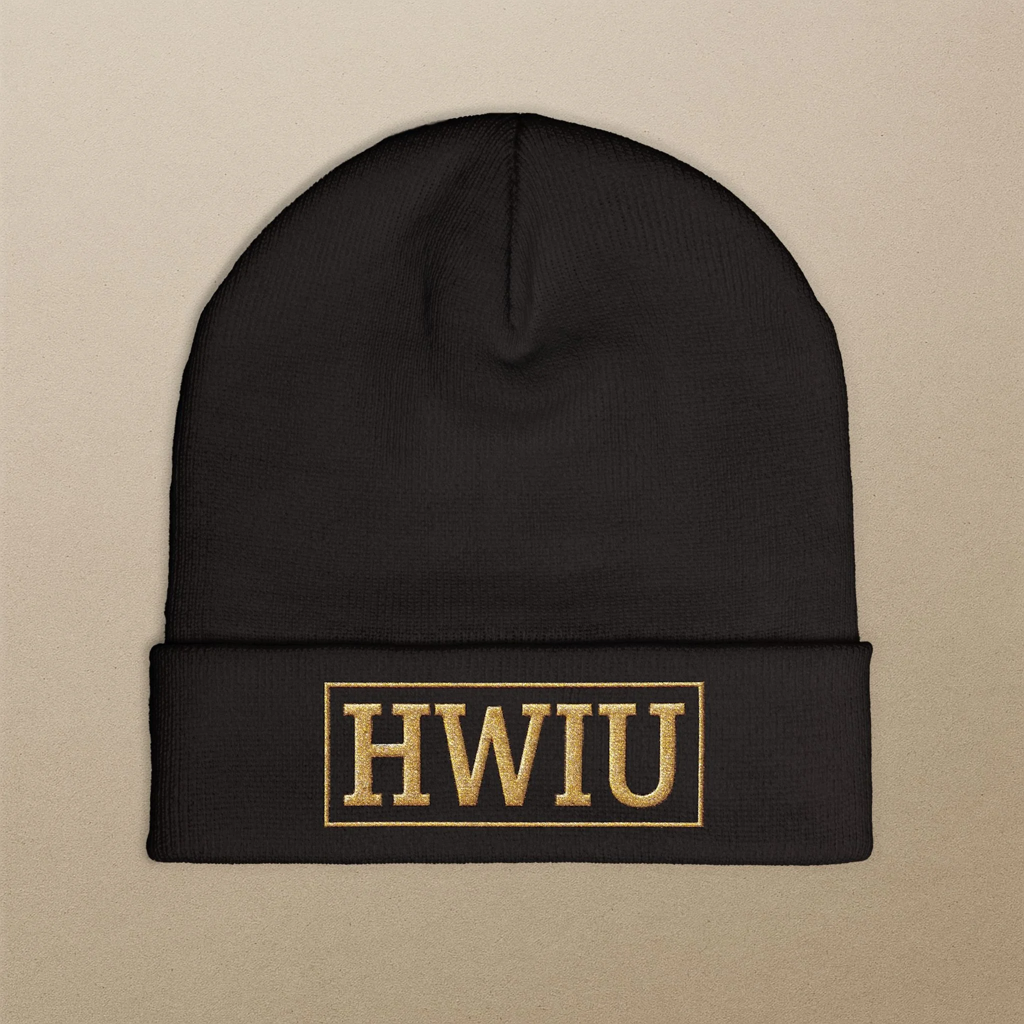 “HWIU” (Hard Work Is Undefeated) Beanie Embroidered Hat