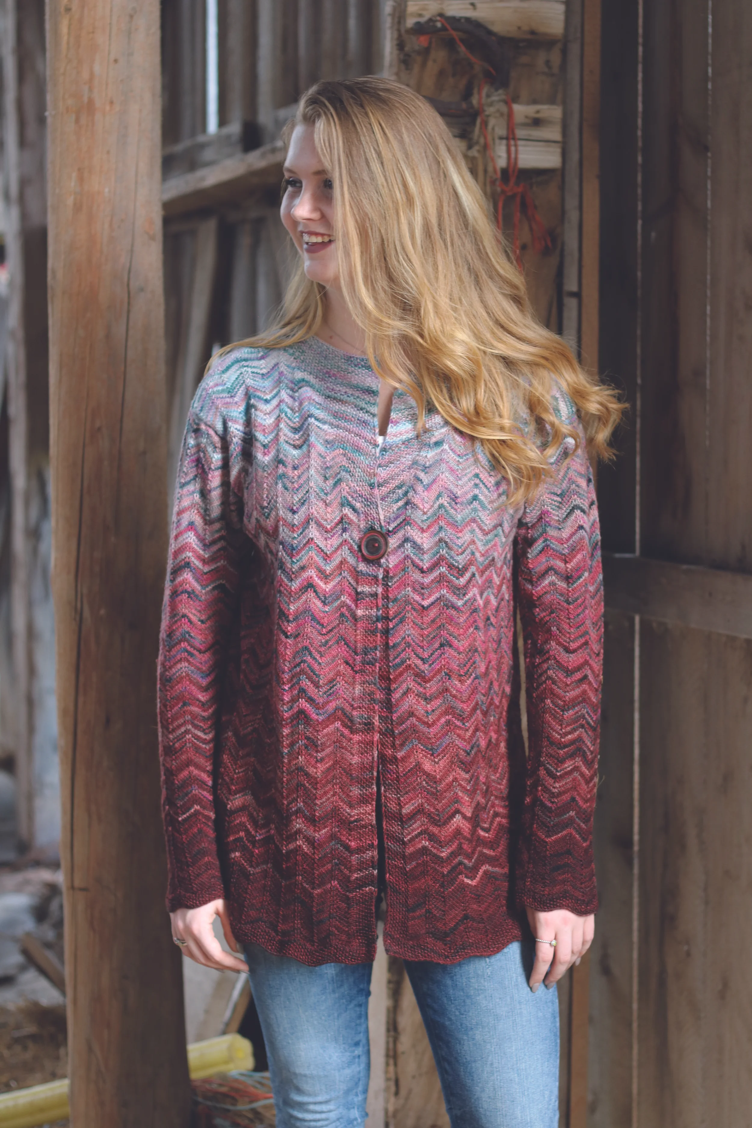 Rhythme Waves Cardigan By Monica Haas