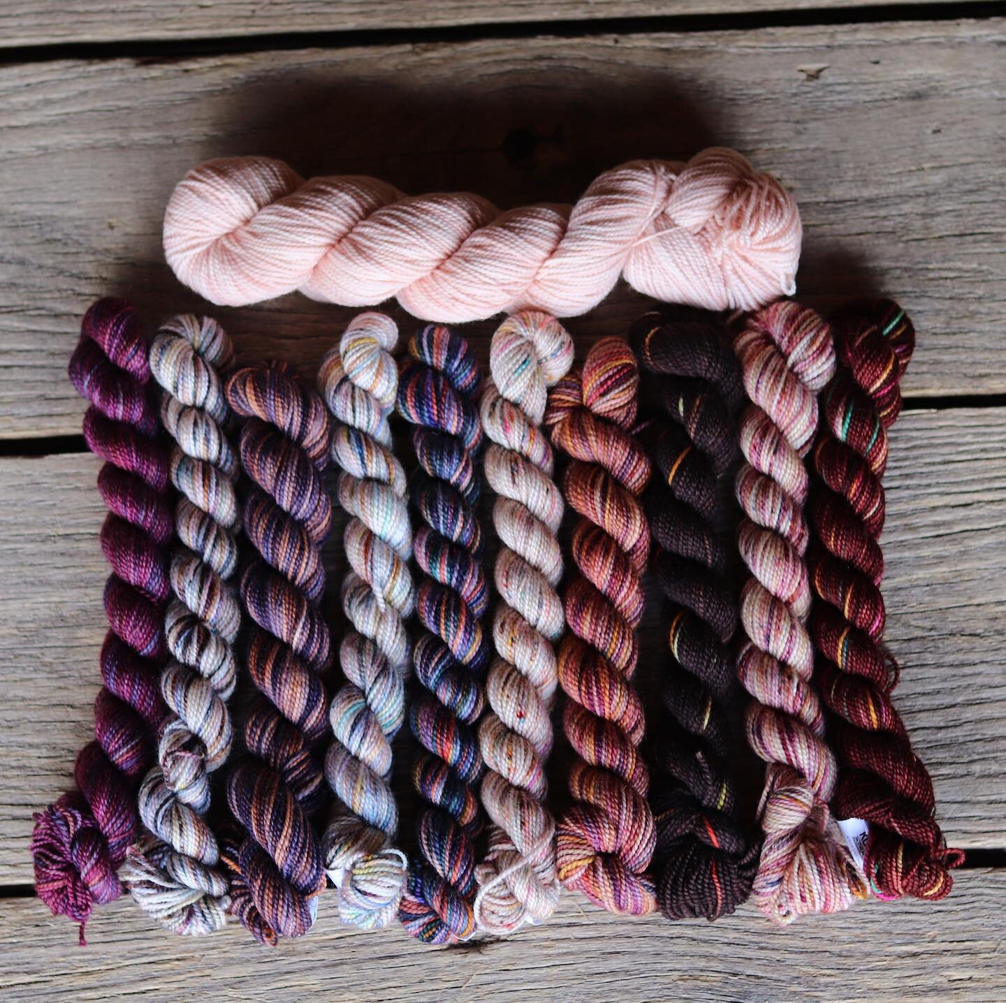 Two more Kentia Kit colour options that we are loving! Both available at LYS's. ⁠⠀
⁠⠀
The first photo is Scarlotto and the second is Sea Lavender. Visit our blog for more information on places to purchase the kit, and the pattern! ⁠⠀
⁠⠀
#koiguyarn #k