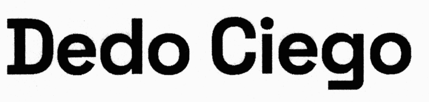 dedo ciego