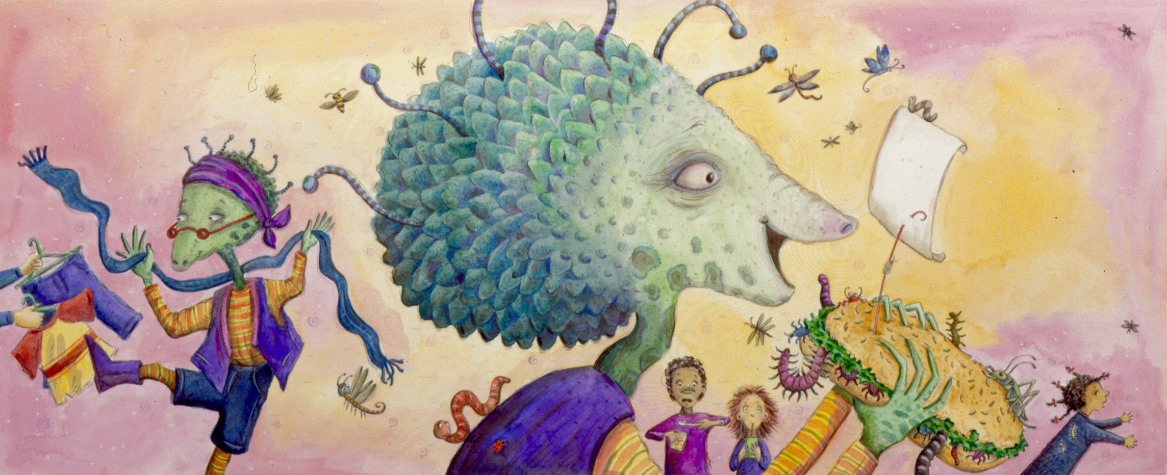 Green Space Alien from Mars in I Love You, Stinky Face